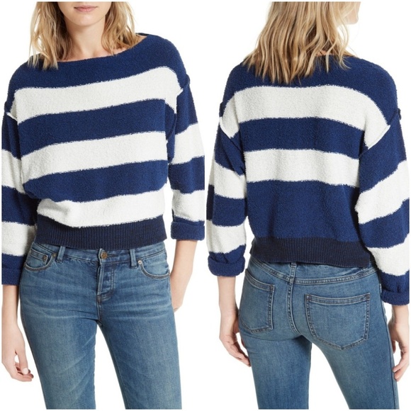 NWT FREE PEOPLE Striped Candyland Pullover Sweater - Picture 7 of 7